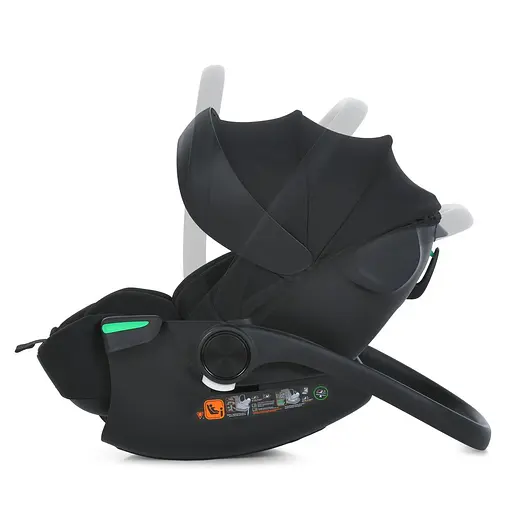 Автокрісло-бебікокон El Camino i-FLOW i-SIZE R129, для зросту 40-87 см, 3-точкове, з боковим захистом, Чорне - фото 5