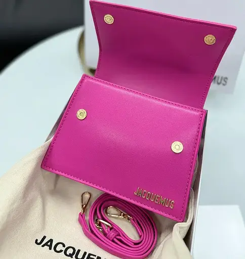 Сумка женская через плечо Jacquemus (Розовый) - фото 5