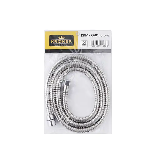 Шланг для душу Kroner KRM - C601 150 см, Хром - фото 3