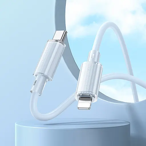 Дата кабель Borofone BX112 Lemon Type-C to Lightning 27W (1m) Blue - фото 5