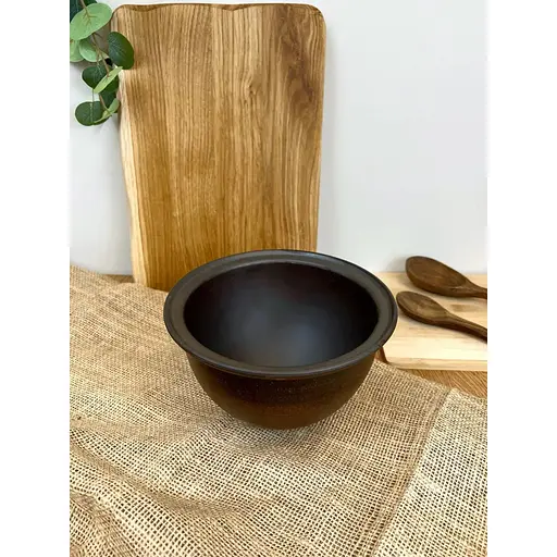 Макітра 1.5 літра керамічна (глиняна) гладка - фото 4