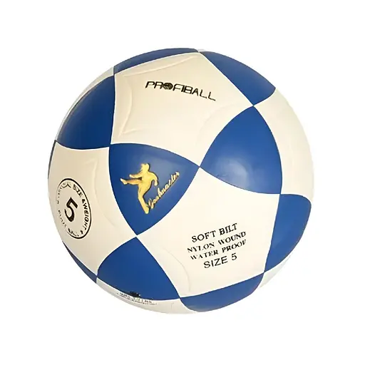 Футбольний м'яч Sport Brand MS1771 розмір №5, м'яч для активного відпочинку ПВХ Ігровий м'яч для футболу Біло/Синій - фото 1