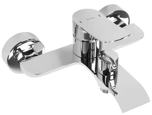 Смеситель для ванны Rea Dart хром настенный с изливом REA-B3301 Хром - фото 2