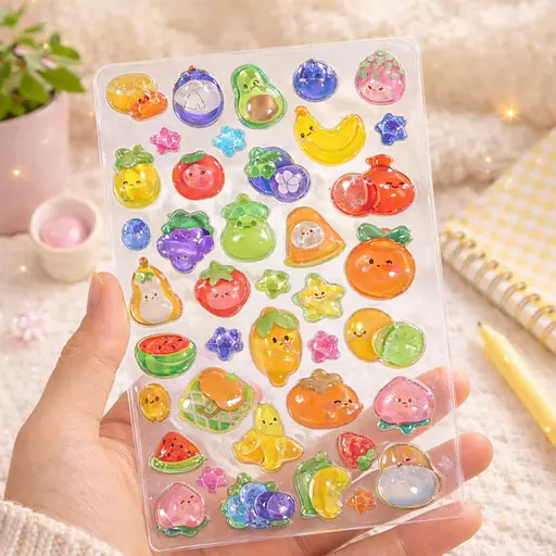 Набір 3D-наліпок Tiki Wiki  Crystal Тікі фрукти (51367) - фото 2