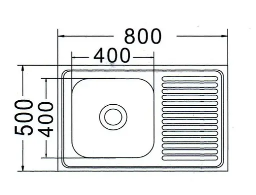 Кухонная мойка Mira MR 8050 Satin Left - фото 2