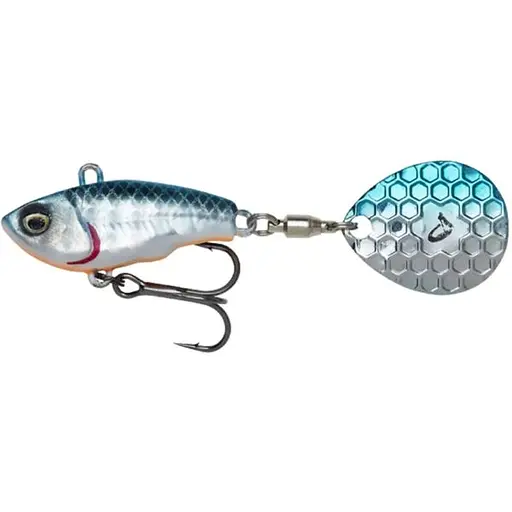 Тейл-спінер Savage Gear Fat Tail Spin 65mm 16.0g Бірюзовий/Білий (1013-1854.44.09)