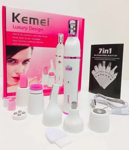 Жіночий епілятор Kemei KM-2189 для обличчя, ніг та зони бікіні - фото 3