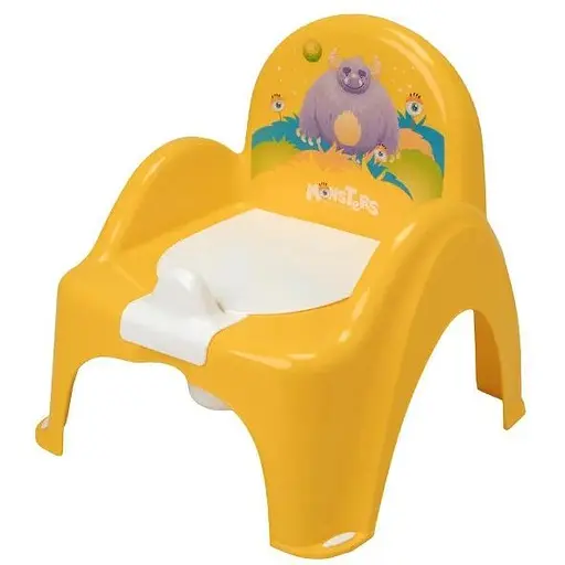Горщик дитячий Tega Baby з музикою Monsters yellow - фото 1
