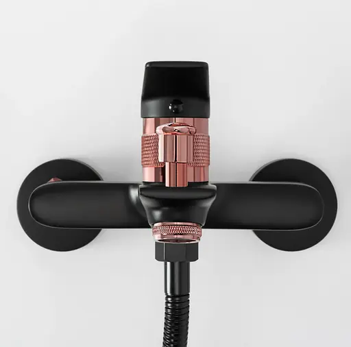 Смеситель для ванны Rea Viral black rose gold REA-B2027 Черный - фото 4