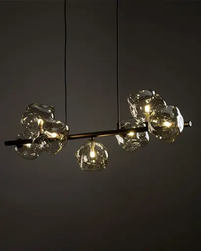 Підвісний світильник, люстра TK Lighting 11033 Lava G9 7x8W IP20 коричневий - фото 2