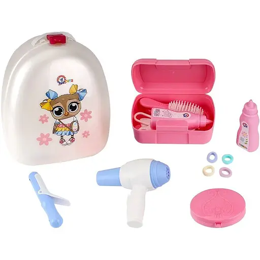 Ігровий косметичний набір Technok Toys в рюкзаку ТехноК (8645) для дівчинки, 16 предметів - фото 3