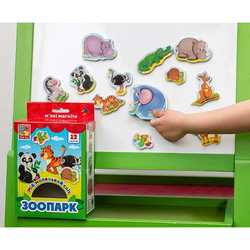 Набор магнитов Vladi Toys Мой маленький мир на магнитах Зоопарк VT3106-10 (укр) - фото 2