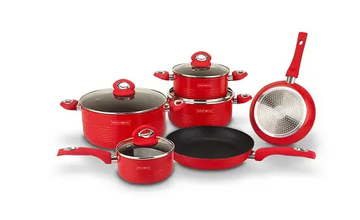 Набір каструль Royalty Line RL-FM10L Red - фото 1