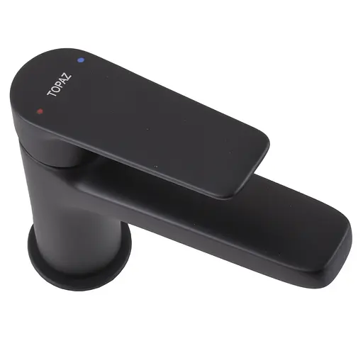 Смеситель для умывальника Topaz Capri TCA-15207-H44-BL картридж D25 H=140 шланги 45см Черный матовый - фото 5