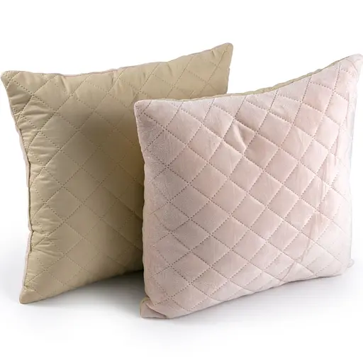 Подушка Руно 40х40 декоративная Velour Apricot 311.55_Apricot ромб - фото 3
