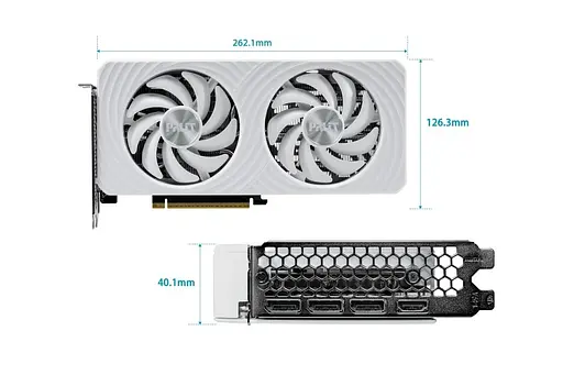 Відеокарта Palit RTX 5060 8GB WHITE OC (NE75060U19P1-GB2063M) (GDDR7, 128 bit, PCI-E v5.0 x16) - фото 5