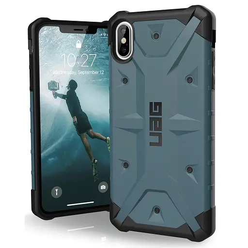 Оригинальный противоударный чехол UAG Pathfinder для iPhone XS Max (6.5") Slate 111107115454 - фото 4