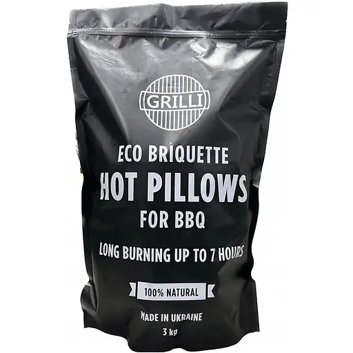 Деревне вугілля Grilli екобрікет Hot Pillows 3 кг