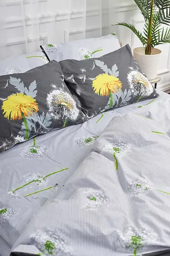 Комплект постельного белья Moon&Star King Size 220x240 наволочки 4х70х70 Dandelion Бязь Gold Люкс - фото 4