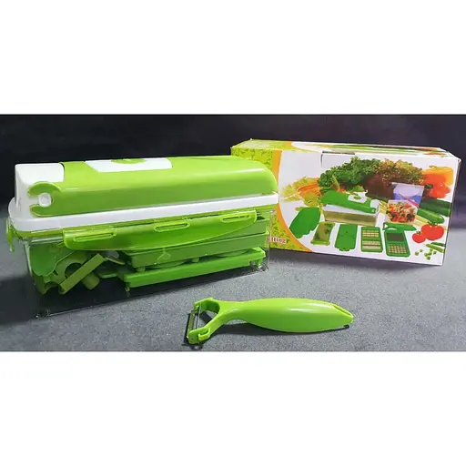 Мультислайсер Nicer Dicer Plus 8828 механическая овощерезка с насадкой для мелких кубиков - фото 8