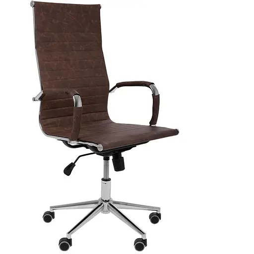 Кресло Slim HB Хром Tilt WAX Coffee