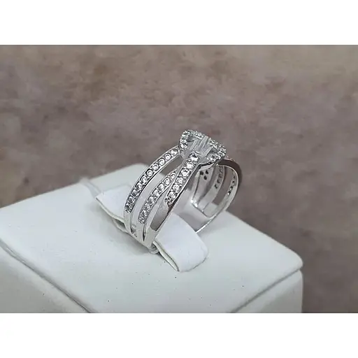 Серебряное кольцо Агни ИДЕАЛ с фианитами. 1155/1Р-CZ 17 - фото 2