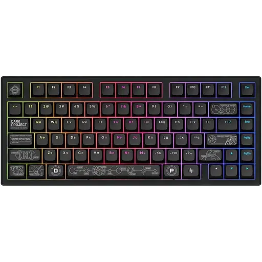 Клавіатура Dark Project ALU81 Terra Nova Black (DPKB_NOVA_81_ANSI_BLACK_UA)