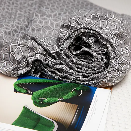 Простирадло на резинці Moon&Star Grey Labyrinth Бязь Gold Люкс 190х200х20 см - фото 3