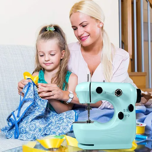 Портативная швейная машина YurDoca с удлинителем и подсветкой, модернизированная, двухнитные переключатели двойной скорости - фото 4