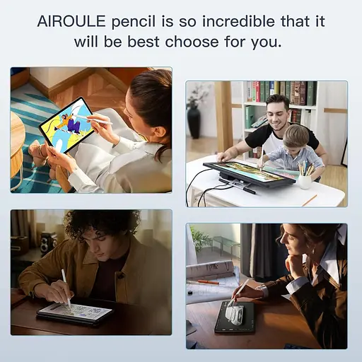 Стилус для, Активный карандаш с функцией быстрой зарядки, Датчик наклона, блокирующий прикосновение ладонью, Магнитный беспроводной - фото 6