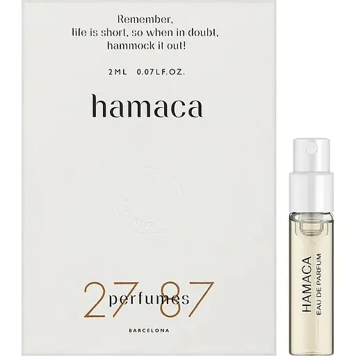Парфюмерная вода пробник 27 87 Perfumes Hamaca 2 мл - фото 1