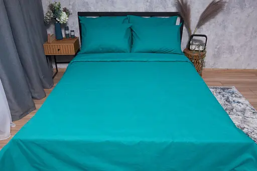 Підковдра Moon&Star Бязь Gold Люкс Green Deep Євро 200x220 см - фото 2