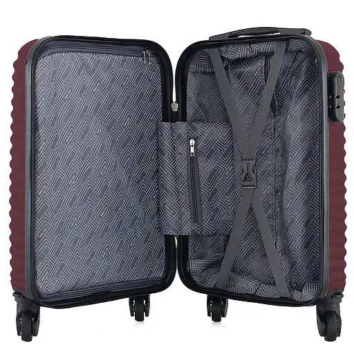 Чемодан Semi Line 18" S Burgundy (T5574-1) - фото 2