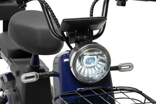 Електроскутер Двомісний Crosser CR2 (800W, 60V, 24Ah, графенові АБК) Синій - фото 8
