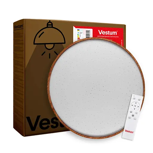 Потолочный светильник Vestum Forest звездное небо с ДК тик 60W 395x65 мм 3000К-6500К - фото 7
