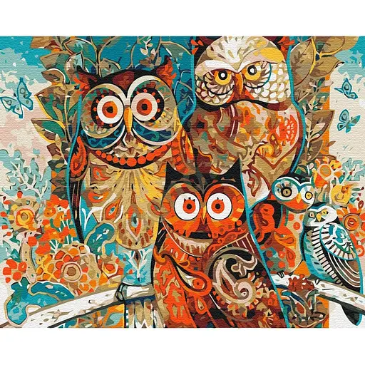 Картина за номерами Чарівні сови Brushme 40x50 см кольорова 000277803