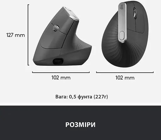 Мышь компьютерная Logitech MX Vertical (910-005447, 910-005448, 910-005449) - фото 8