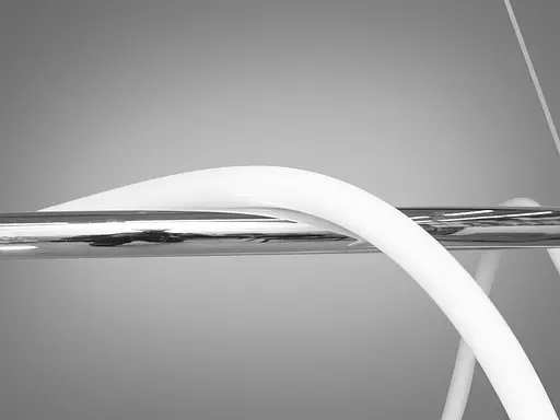 Сучасна новинка, світлодіодна люстра з серії "Роуплайт", 32W, хром - фото 3