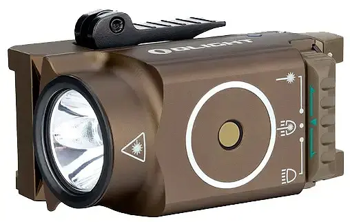 Фонарь с ЛЦВ Olight Baldr Mini Green Laser Desert Tan - фото 3