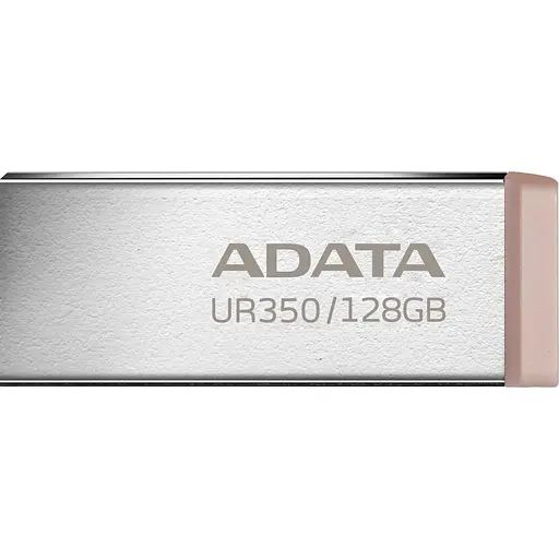 Флеш-накопичувач Adata Flash 128Gb USB 3.2 UR 350 Silver/Beige (UR350-128G-RSR/BG) - фото 1