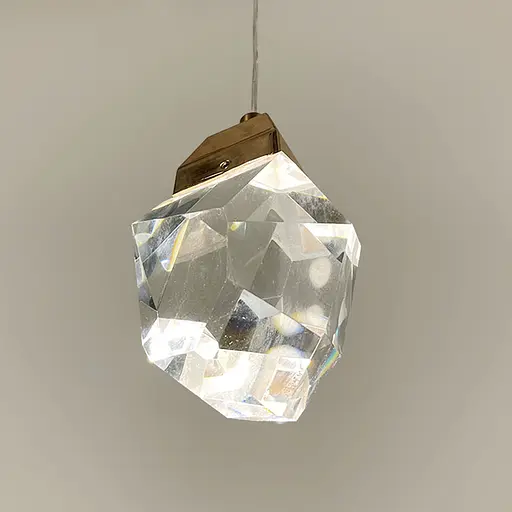 Подвесной светильник с хрустальным рассеивателем 15х8 см | Line F | Арт. A085/1 FGD - фото 2