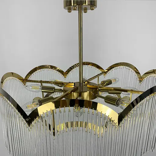 Латунная люстра Maria Theresa в двух размерах Line.F Диаметр 60см - фото 7