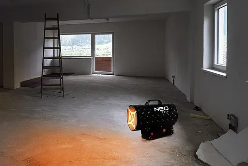 Теплова гармата Neo Tools газова, 30кВт, 300м кв., 1000м куб.год, чорний - фото 2