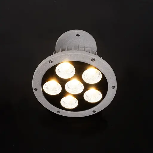 Круглый светильник Brille для сада AS-15 6*7W WW IP65 GY - фото 4