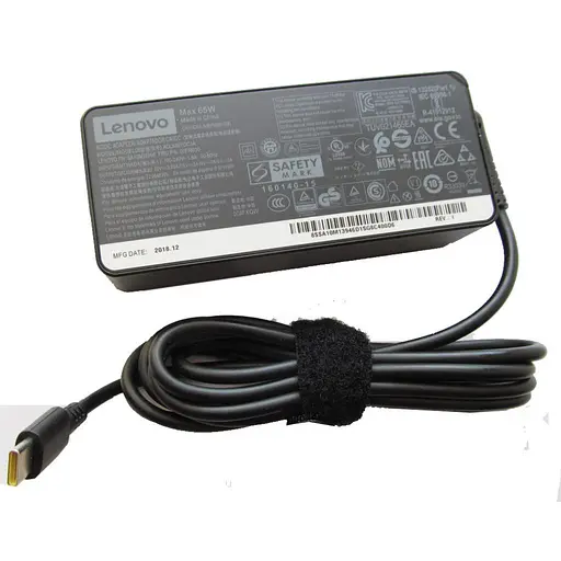 Блок живлення для ноутбука Lenovo 65W 20V, 3.25A + 15V, 3A + 9V, 2A + 5V, 2A, раз'ем USB Type- (ADLX6 (ADLX65CLGC2A / A40263) - фото 1
