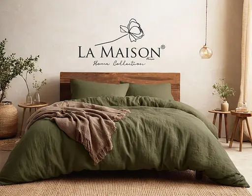 Постільна білизна Mariella Green Muse Варена Бавовна La Maison pbe0051986 - фото 2