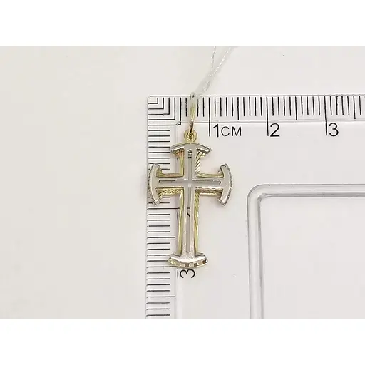 Золотий хрестик Харківська ювелірна фабрика з алмазною гранню. 11563-АЛМ - фото 5