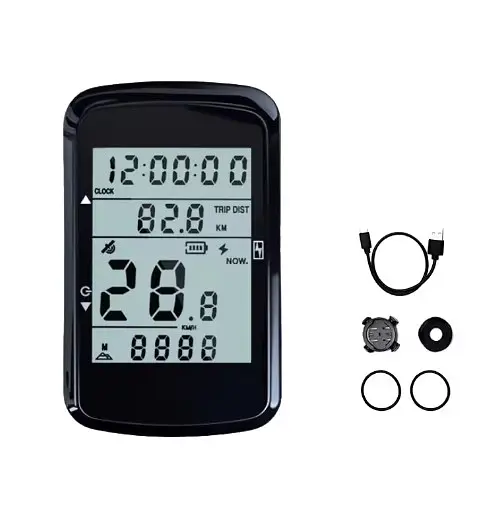 Велокомпьютер аккумуляторный GPS MB-003 LCD-2.4" подсветка экрана (14 функций)