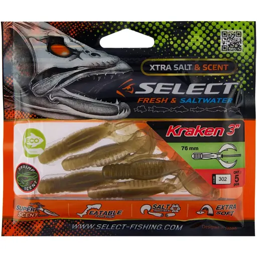 Силікон Select Kraken 3" #302 (5 шт/уп) - фото 2