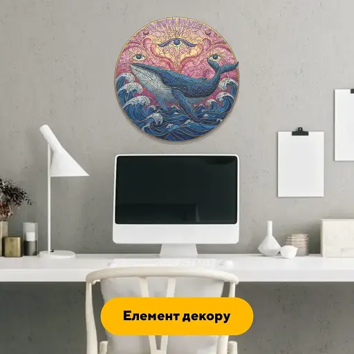 Деревянный пазл Мандала Кита, А1, Деревянная коробка 500+ элементов - фото 6